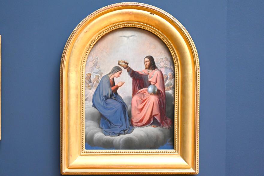 Romain Cazes (1845), Die Krönung der Jungfrau, Königin des Himmels, Paris, Musée du Louvre, Saal 940, um 1845