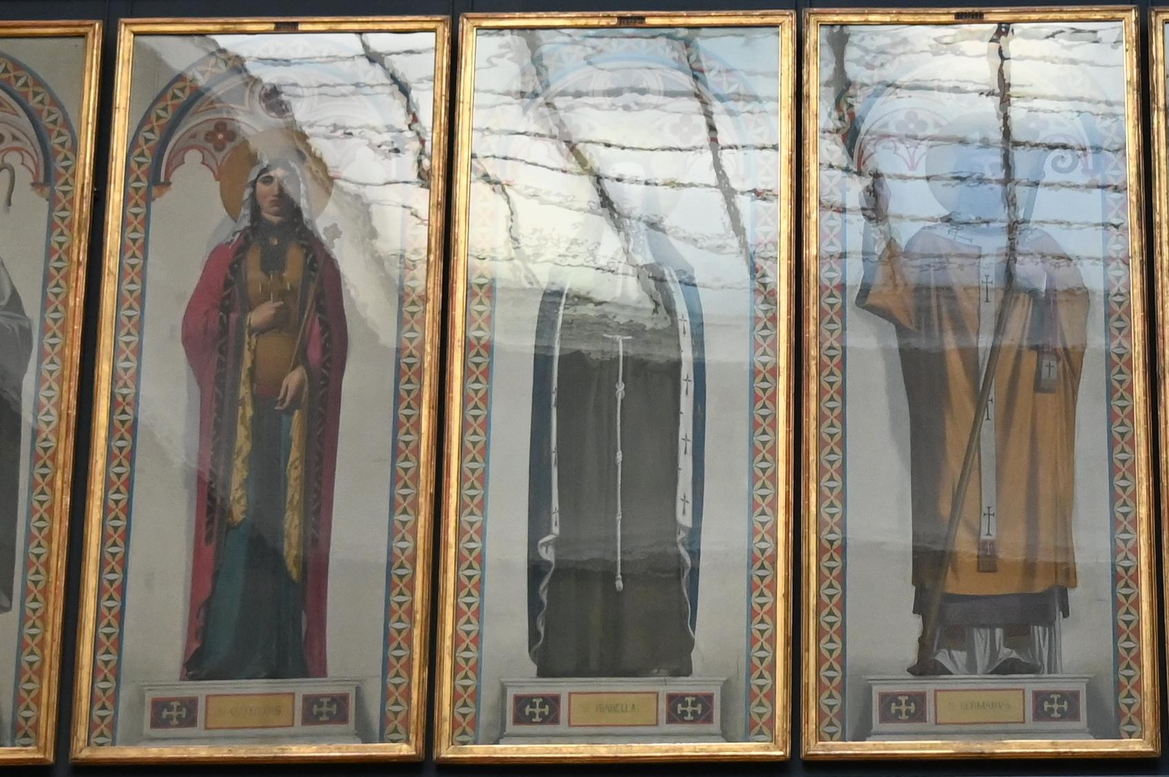 Jean-Auguste-Dominique Ingres (1805–1856), Heilige Isabella von Frankreich (1225-1270), Dreux, Chapelle Royale Saint-Louis, jetzt Paris, Musée du Louvre, Saal 940, 1844, Bild 1/2