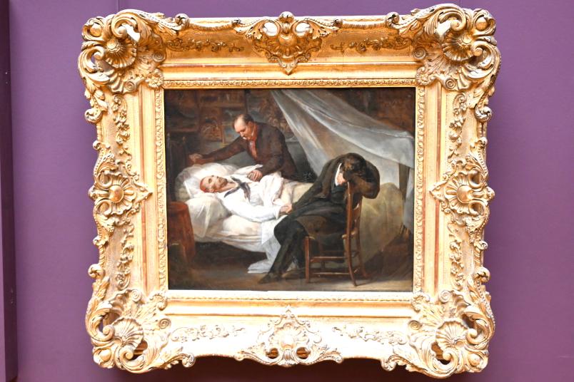 Ary Scheffer (1824–1855), Der Tod von Géricault (26. Januar 1824), Paris, Musée du Louvre, Saal 941, 1824, Bild 1/2