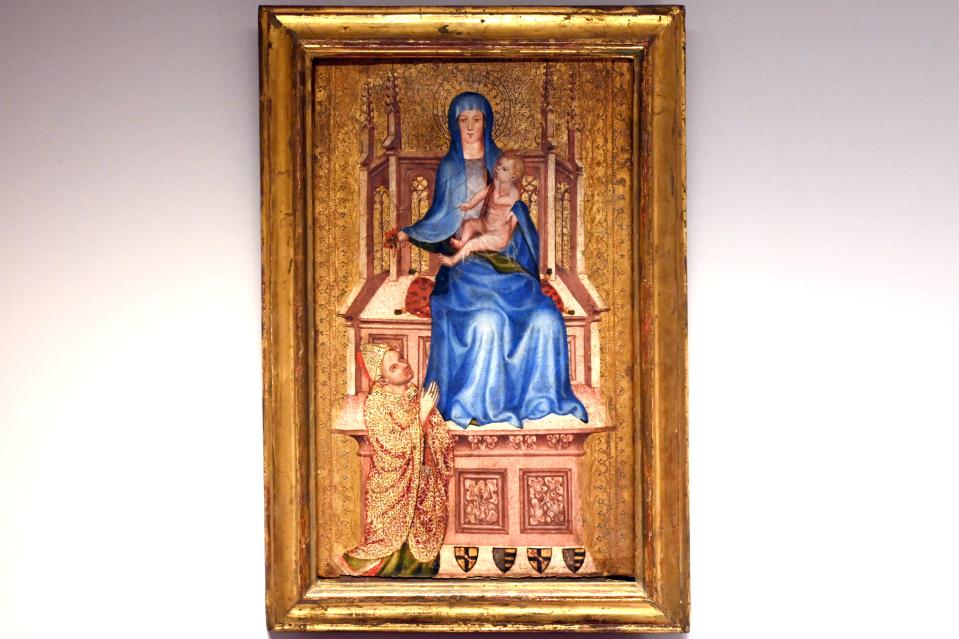 Jungfrau Maria mit Wildrosen, Paris, Musée du Louvre, Saal 835, um 1400, Bild 1/2