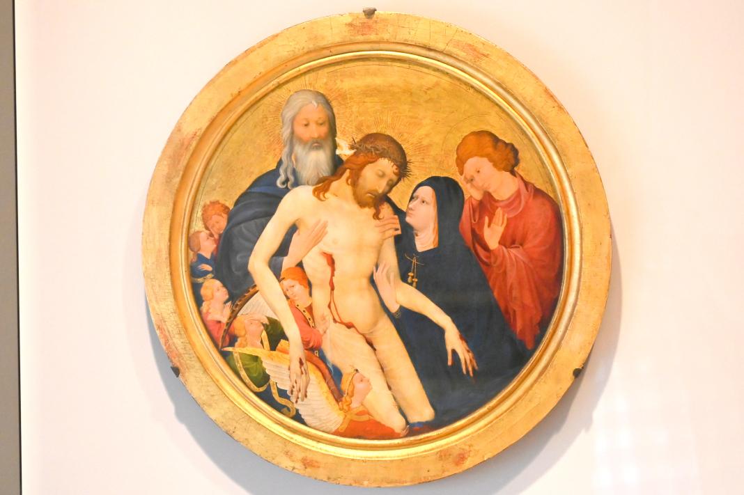 Johan Maelwael (1400), Die große runde Pietà, Paris, Musée du Louvre, Saal 834, um 1400, Bild 1/2