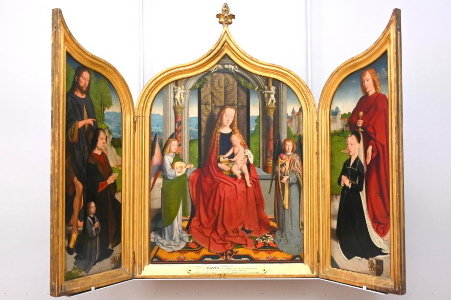 Gerard David (1475–1519), Triptychon der Familie Sedano, Paris, Musée du Louvre, Saal 818, um 1495, Bild 1/6