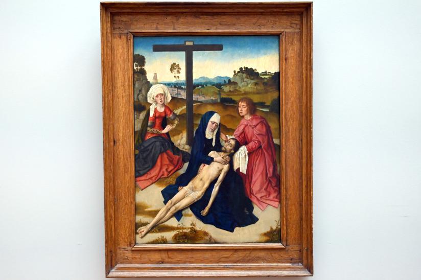 Dieric Bouts d.Ä. (Werkstatt) (1455–1487), Beweinung Christi, Paris, Musée du Louvre, Saal 818, 1445–1466, Bild 1/2