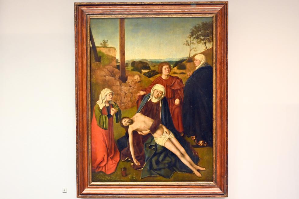 Petrus Christus (Nachahmer) (1447–1475), Beweinung Christi, Paris, Musée du Louvre, Saal 818, 1445–1450