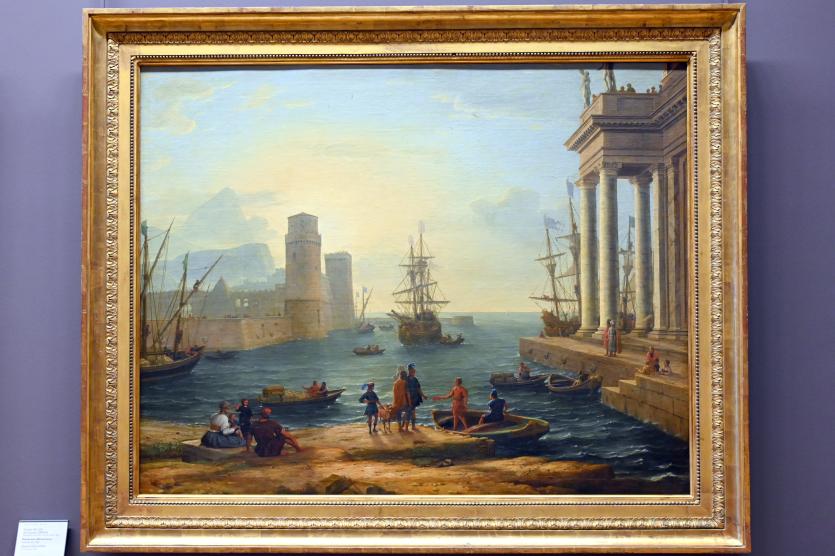 Claude Lorrain (Claude Gellée) (1628–1681), Seehafen im Nebel, Paris, Musée du Louvre, Saal 827, 1646, Bild 1/2