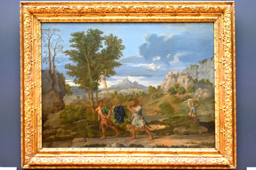 Nicolas Poussin (1624–1663), Herbst (Die Trauben aus Kanaan), Paris, Musée du Louvre, Saal 825, 1660–1664, Bild 1/2