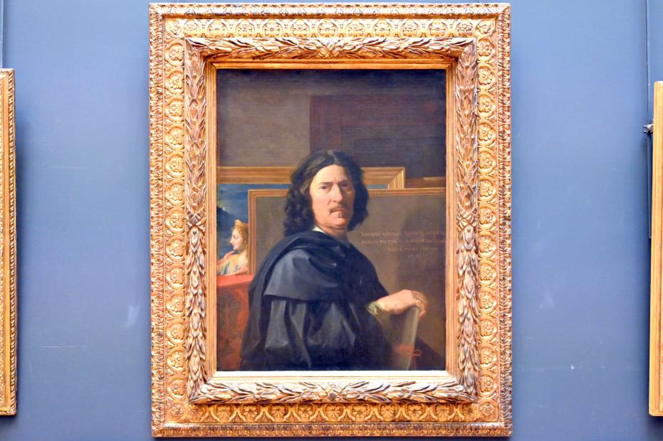 Nicolas Poussin (1624–1663), Selbstporträt, Paris, Musée du Louvre, Saal 825, 1648, Bild 1/2