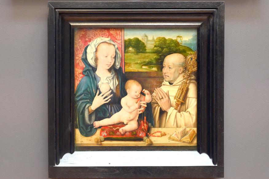 Joos van Cleve (Joos van der Beke) (1507–1538), Die Vision des Heiligen Bernhard, Paris, Musée du Louvre, Saal 814, um 1505–1510, Bild 1/2