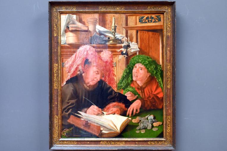 Marinus van Reymerswaele (1530–1545), Die Steuereintreiber, Paris, Musée du Louvre, Saal 814, um 1535