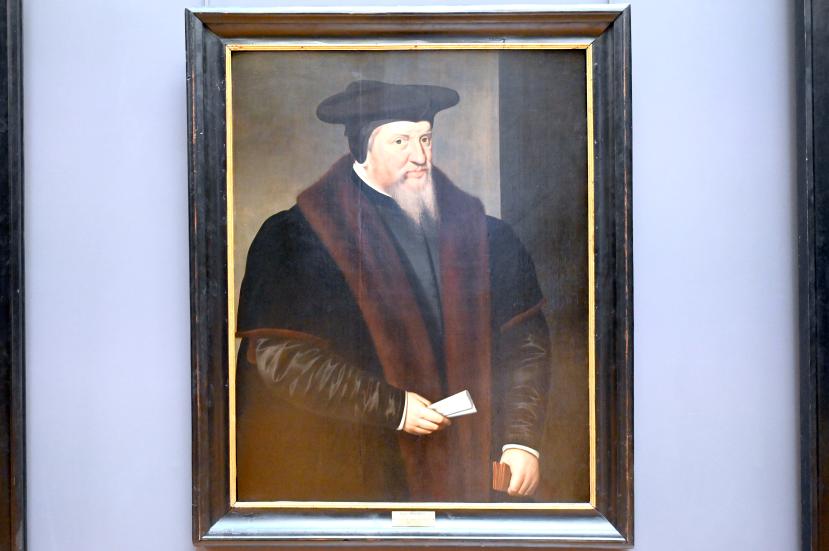 Frans Pourbus der Ältere (1564–1580), Porträt des Viglius van Aytta (1507–1577), Rechtsberater der Niederlande, Paris, Musée du Louvre, Saal 811, um 1562–1567, Bild 1/2
