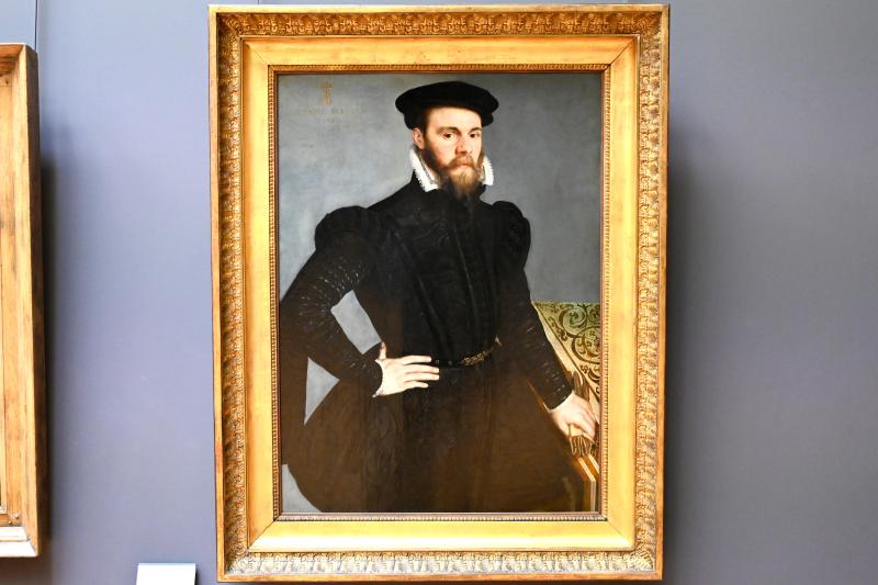 Marten de Vos (1565–1595), Porträt eines 33-jährigen Mannes, Paris, Musée du Louvre, Saal 811, 1565