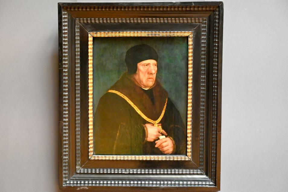Hans Holbein der Jüngere (1517–1543), Porträt des Sir Henry Wyatt (1460–1537), Berater von König Heinrich VIII. von England (1509–1547), Paris, Musée du Louvre, Saal 809, um 1535–1537