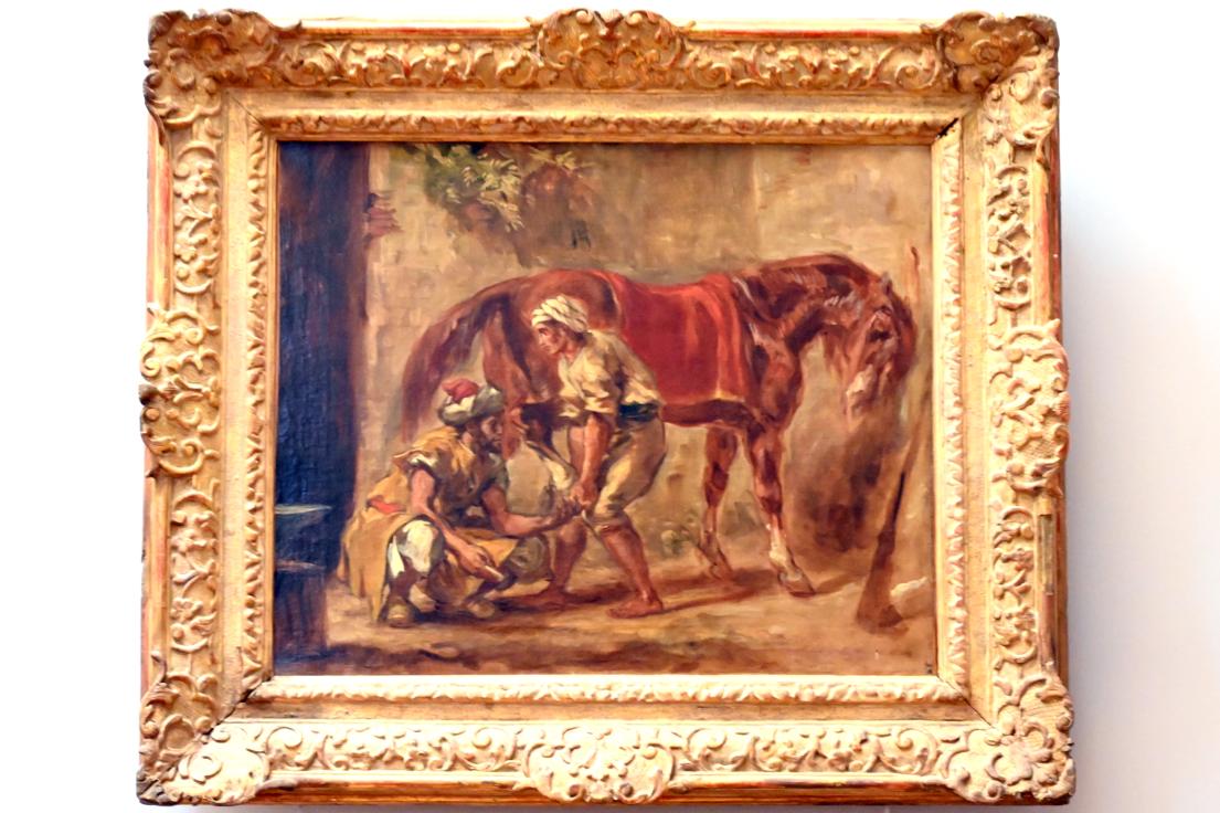 Eugène Delacroix (1820–1862), Der Hufschmied, Paris, Musée du Louvre, Saal 804, Undatiert, Bild 1/2