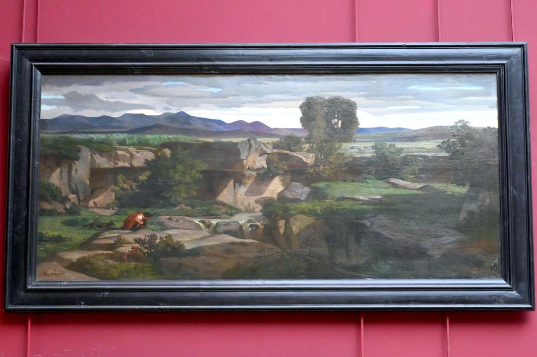 Paul Chevandier de Valdrome (1845), Landschaft in der Ebene von Rom, Paris, Musée du Louvre, Saal 943, vor 1846, Bild 1/2