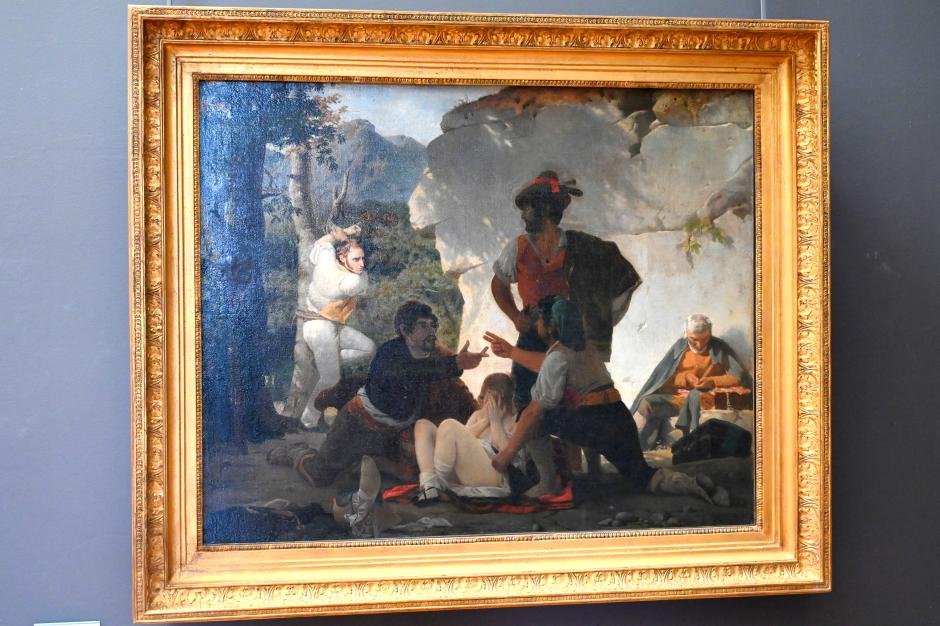 Charles Gleyre (1831–1842), Die römischen Räuber, Paris, Musée du Louvre, Saal 946, 1831, Bild 1/2