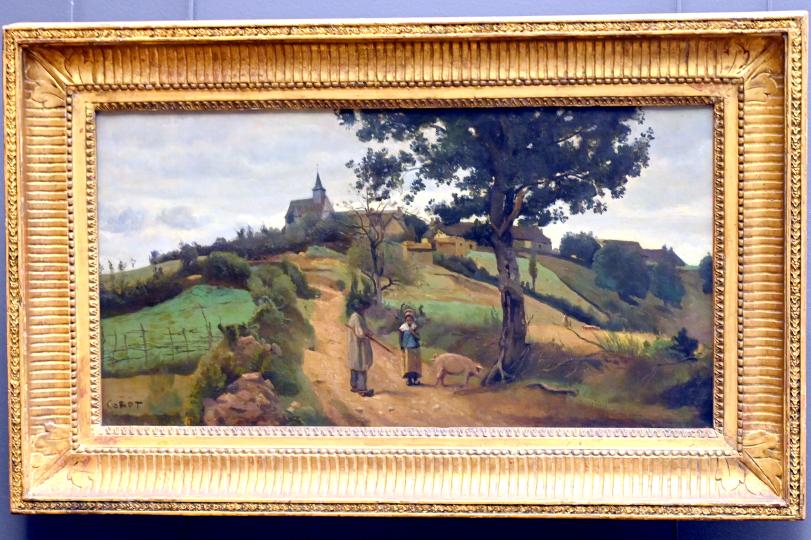 Jean-Baptiste Camille Corot (1823–1874), Saint-André-en-Morvan in Burgund, Paris, Musée du Louvre, Saal 949, 1842