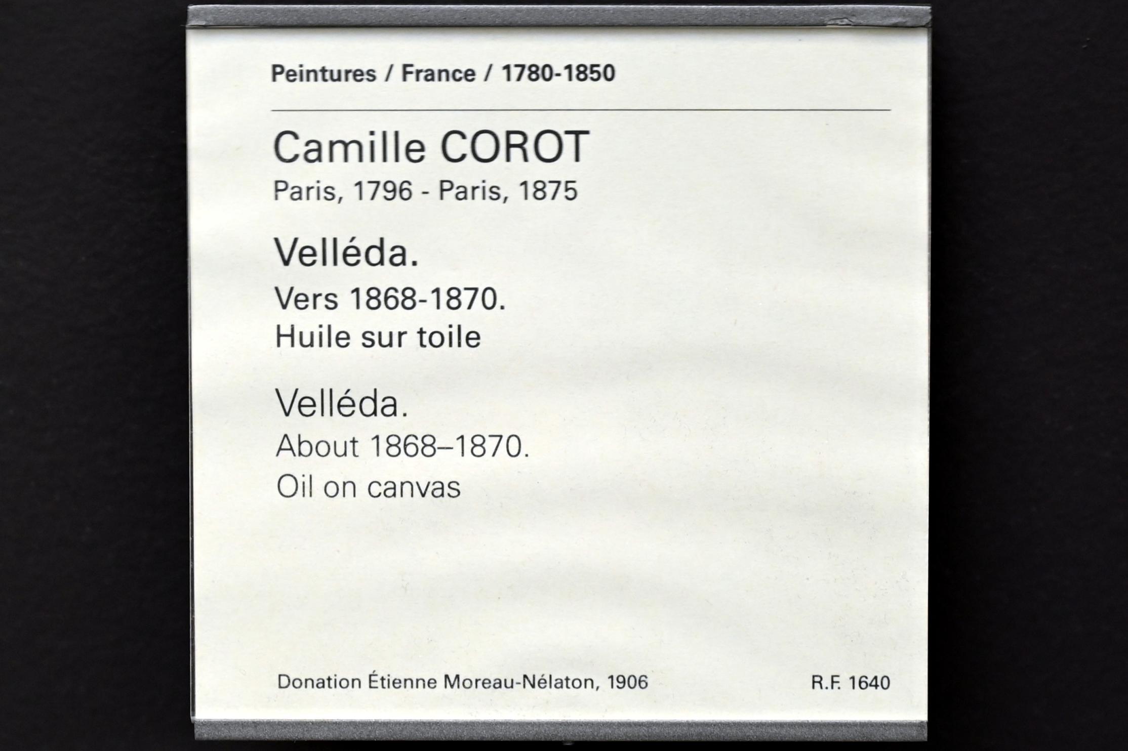 Jean-Baptiste Camille Corot (1823–1874), Velléda, Paris, Musée du Louvre, Saal 949, um 1868–1870, Bild 2/2