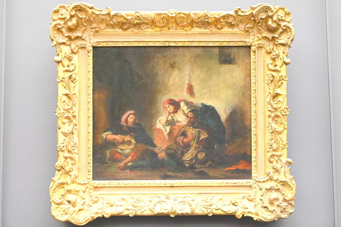 Eugène Delacroix (1820–1862), Jüdische Musiker aus Mogador (Marokko), Paris, Musée du Louvre, Saal 950, vor 1847, Bild 1/2