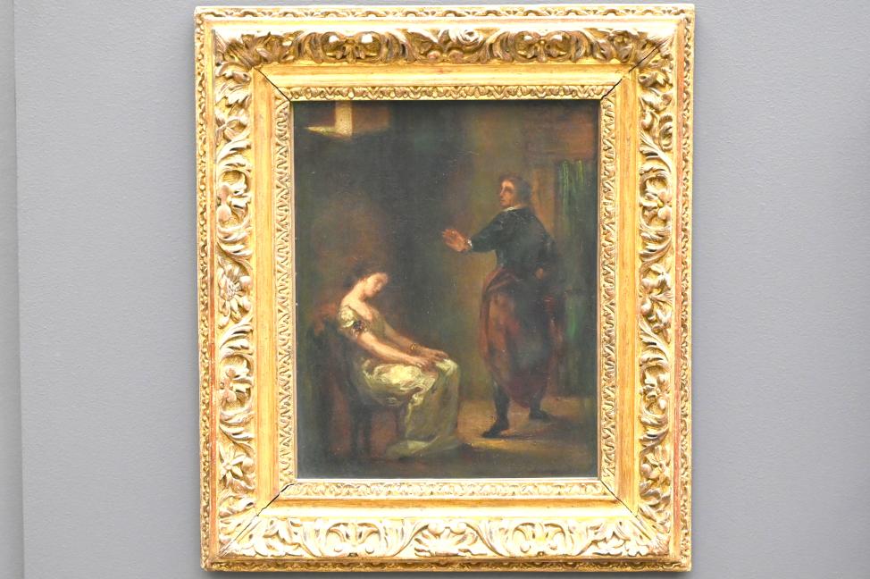 Eugène Delacroix (1820–1862), Hamlet und Ophelia, Paris, Musée du Louvre, Saal 950, 1840