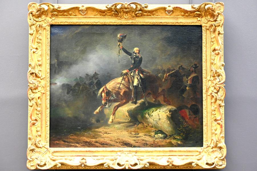 Nicolas-Toussaint Charlet (1843), Der Abgeordnete des Nationalkonvents Merlin de Thionville in der Rheinarmee, Paris, Musée du Louvre, Saal 950, 1843, Bild 1/2
