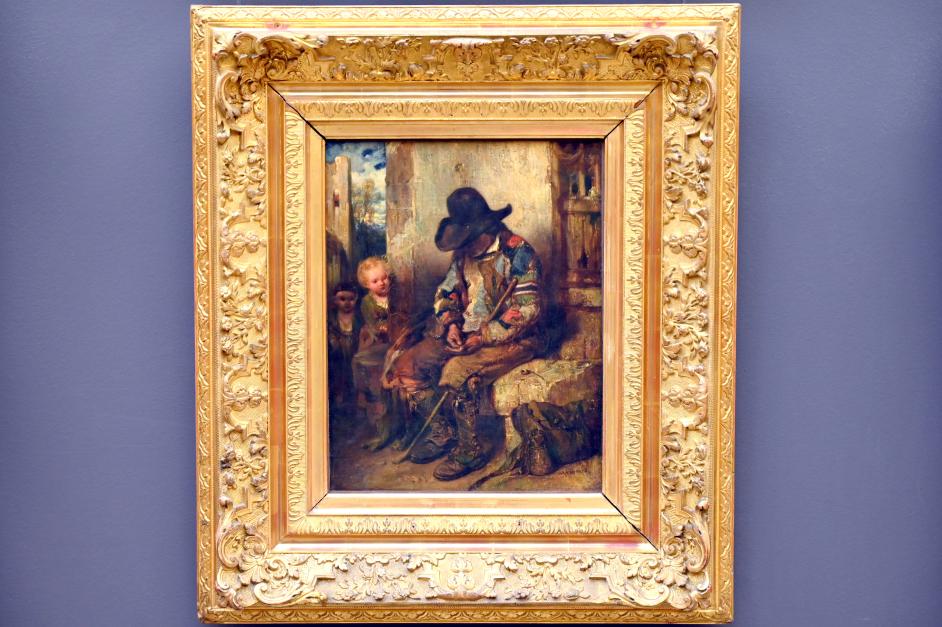 Alexandre-Gabriel Decamps (1830–1854), Bettler zählt seine Almosen, Paris, Musée du Louvre, Saal 951, 1833, Bild 1/2