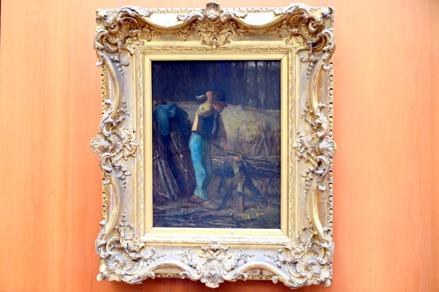 Jean-François Millet (1844–1874), Der Holzfäller, Paris, Musée du Louvre, Saal 951, um 1855, Bild 1/2