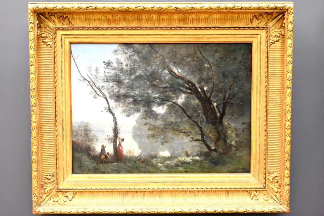 Jean-Baptiste Camille Corot (1823–1874), Erinnerungen an Mortefontaine, Paris, Musée du Louvre, Saal 952, vor 1864
