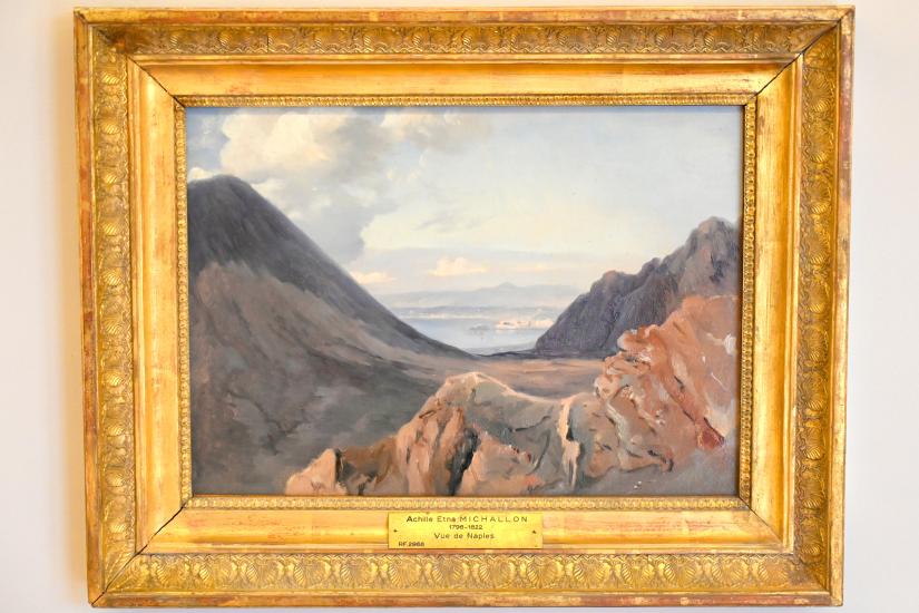 Achille Etna Michallon (1816–1822), Blick auf Neapel von den Höhen des Vesuvs, Paris, Musée du Louvre, Saal 948, 1819, Bild 1/2