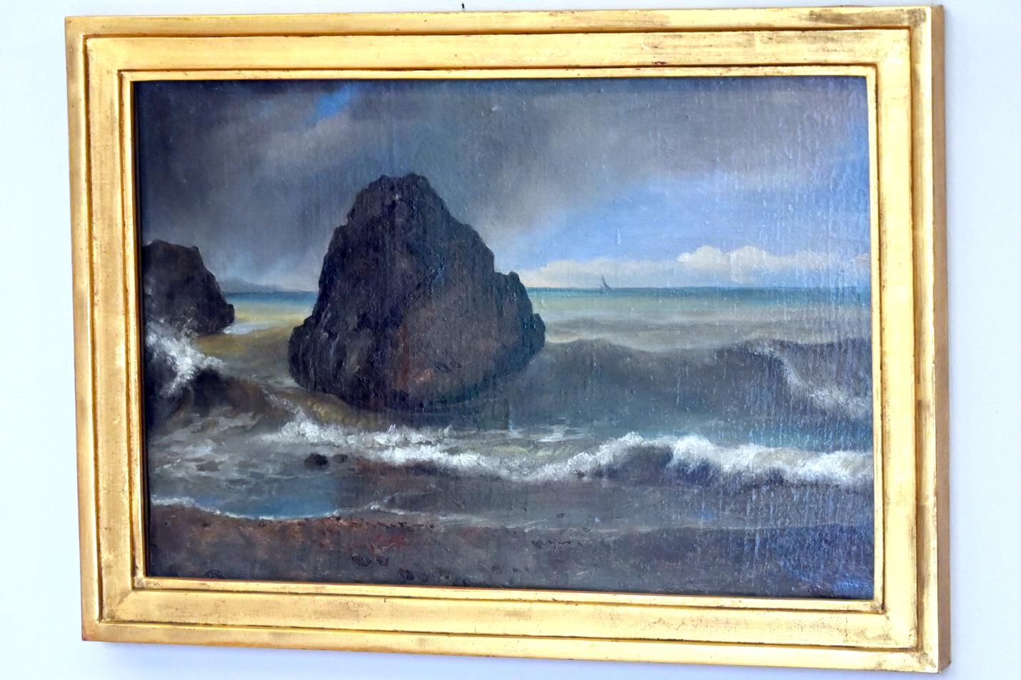 Achille Etna Michallon (1816–1822), Blick auf das Meer bei Salerno, Paris, Musée du Louvre, Saal 948, 1820, Bild 1/2