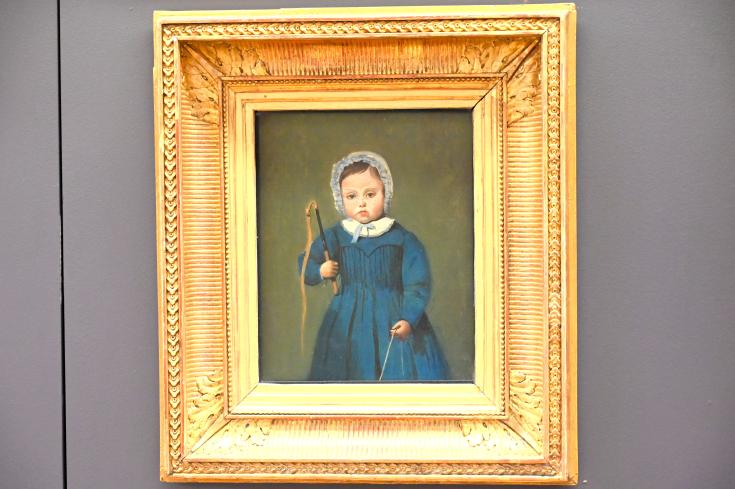 Jean-Baptiste Camille Corot (1823–1874), Porträt des Louis Robert, Sohn eines Freundes des Malers, Paris, Musée du Louvre, Saal 948, um 1843–1844, Bild 1/2