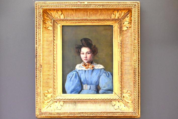 Jean-Baptiste Camille Corot (1823–1874), Porträt der Laure Sennegon, Nichte des Künstlers, Paris, Musée du Louvre, Saal 948, 1831, Bild 1/2
