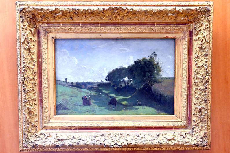 Jean-Baptiste Camille Corot (1823–1874), Das Tal, Paris, Musée du Louvre, Saal 948, um 1855–1860, Bild 1/2