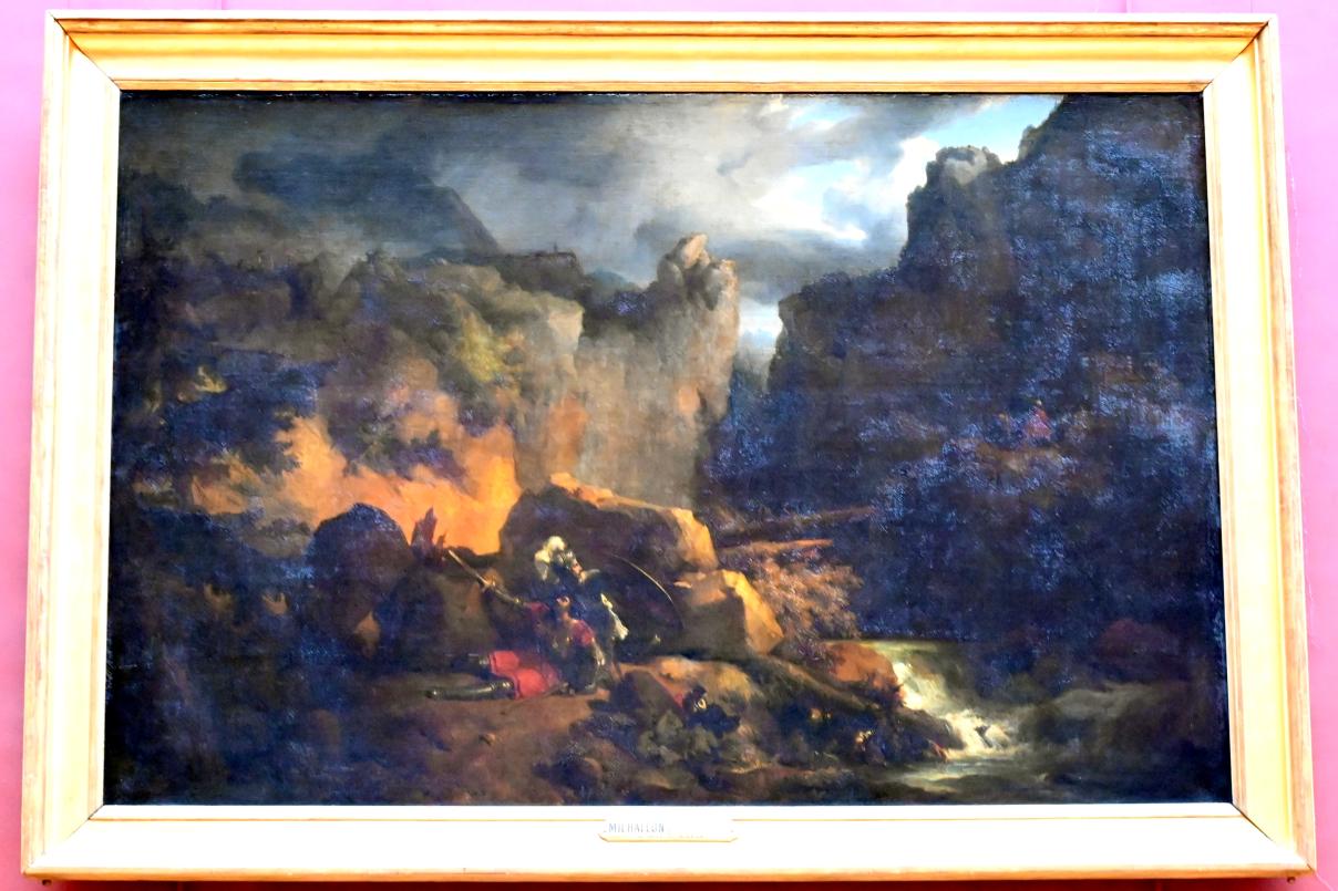 Achille Etna Michallon (1816–1822), Der Tod des Roland, Paris, Musée du Louvre, Saal 700, vor 1819, Bild 1/2