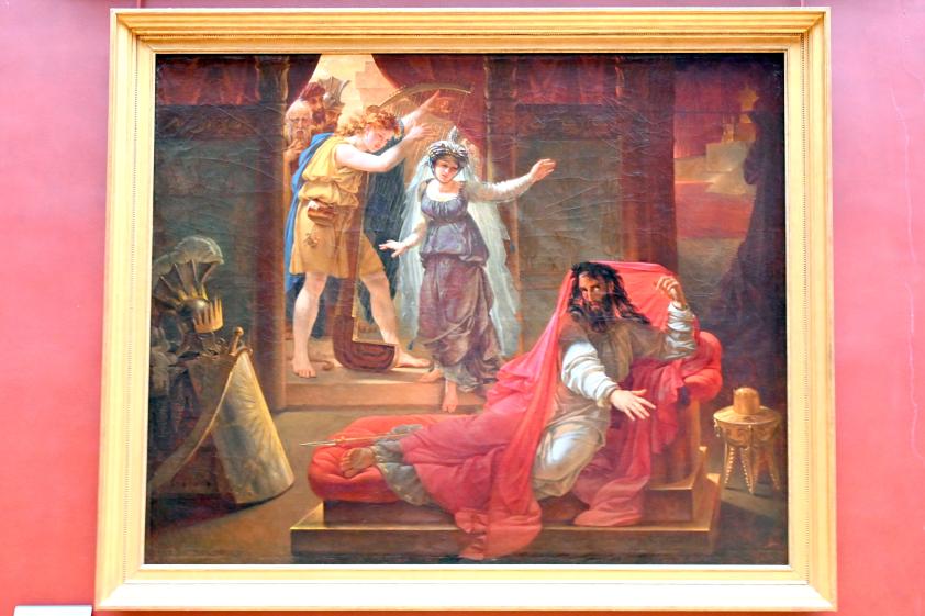 Antoine-Jean Gros (1795–1826), David spielt vor König Saul die Harfe, Paris, Musée du Louvre, Saal 700, 1821, Bild 1/2