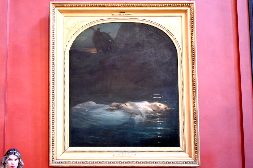 Paul Delaroche (1826–1855), Die junge Märtyrerin, Paris, Musée du Louvre, Saal 701, 1855, Bild 1/2