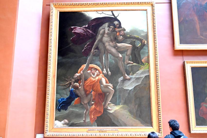 Anne-Louis Girodet-Trioson (1791–1811), Szene in einer großen Flut, Paris, Musée du Louvre, Saal 702, 1802–1806