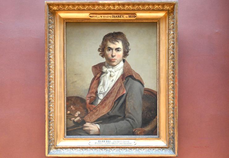 Jacques-Louis David (1782–1824), Selbstporträt, Paris, Musée du Louvre, Saal 702, 1794