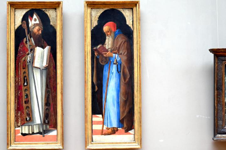 Giovanni Bellini (1452–1515), Heiliger Antonius Abbas, Paris, Musée du Louvre, Saal 710b, um 1470, Bild 1/2
