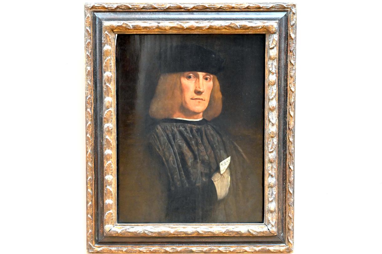 Giovanni Francesco Caroto (1501–1527), Porträt des Bernardo di Salla, Paris, Musée du Louvre, Saal 710d, um 1510–1515, Bild 1/2