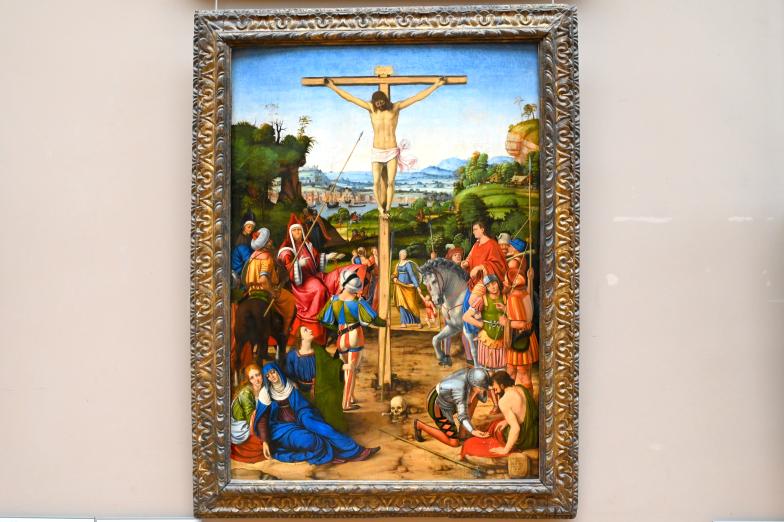 Andrea Solari (1495–1522), Kreuzigung, Paris, Musée du Louvre, Saal 710d, 1503, Bild 1/2