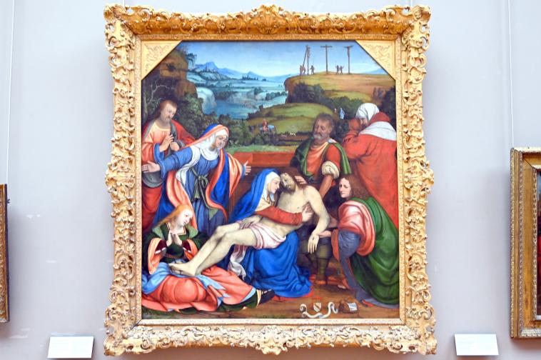 Andrea Solari (1495–1522), Beweinung Christi, Paris, Musée du Louvre, Saal 710d, um 1509, Bild 1/2