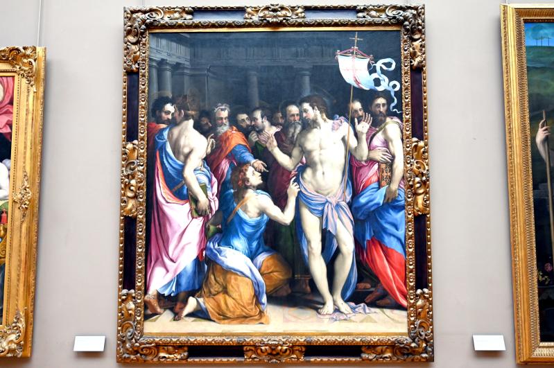 Francesco Salviati (1539–1548), Der ungläubige Thomas, Lyon, Église Notre-Dame-de-Confort, jetzt Paris, Musée du Louvre, Saal 712c, 1544–1545, Bild 1/2