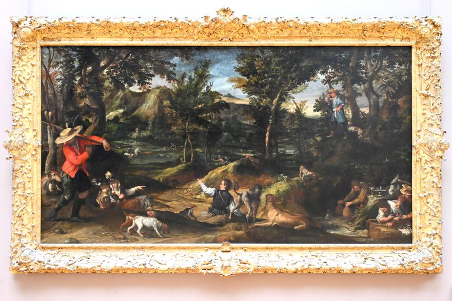 Annibale Carracci (1582–1609), Die Jagd, Paris, Musée du Louvre, Saal 712c, um 1585–1588, Bild 1/2