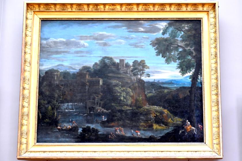 Domenichino (Domenico Zampieri) (1602–1627), Landschaft mit der Flucht nach Ägypten, Paris, Musée du Louvre, Saal 716a, um 1620–1623