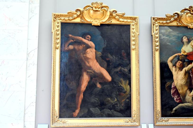 Guido Reni (1596–1641), Herkules tötet die lernäische Hydra, Mantua, Villa La Favorita, jetzt Paris, Musée du Louvre, Saal 716a, um 1617–1621