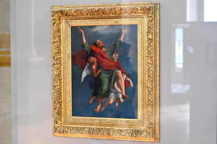 Domenichino (Domenico Zampieri) (1602–1627), Die Entrückung des Heiligen Paulus, Paris, Musée du Louvre, Saal 716a, um 1606–1608, Bild 1/2
