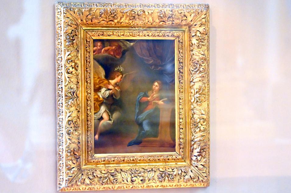 Francesco Albani (1599–1655), Mariä Verkündigung, Paris, Musée du Louvre, Saal 716a, um 1625–1630, Bild 1/2