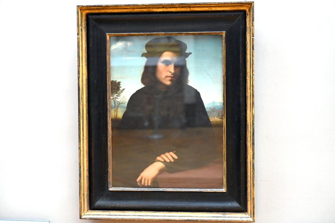 Francesco di Cristofano (Franciabigio) (1510–1523), Porträt eines Mannes, Paris, Musée du Louvre, Saal 710f, um 1510