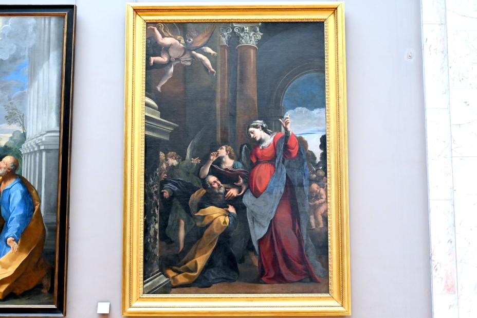 Alessandro Tiarini (1617–1631), Die Reue des Heiligen Josef, Bologna, Chiesa Santa Maria della Pietà, jetzt Paris, Musée du Louvre, Saal 716e, um 1617–1619, Bild 1/2