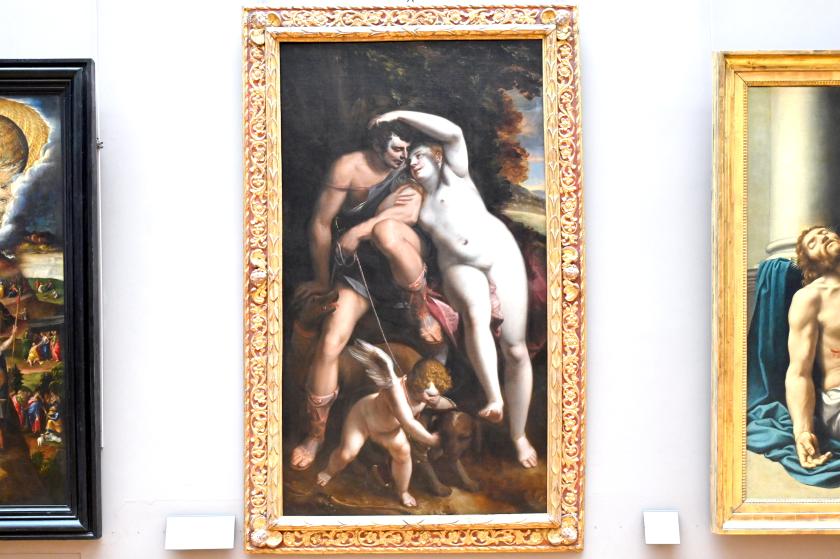 Luca Cambiaso (1549–1570), Venus und Adonis, Paris, Musée du Louvre, Saal 716e, um 1560–1565, Bild 1/2